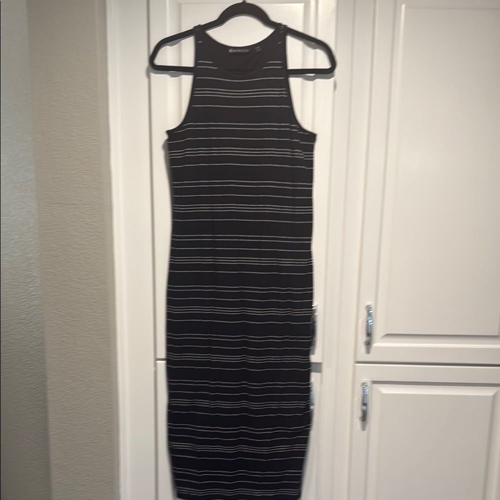 Black Striped Dress